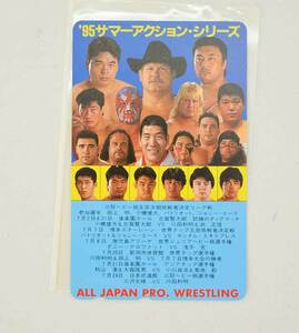 【中古・未使用品】全日本プロレス テレホンカード 50度数 95サマーアクション・シリーズ