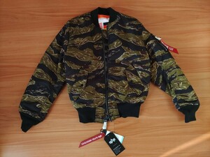 【新品未使用】ALPHA INDUSTRIES アルファ インダストリーズ MA-1 タイガーカモ 迷彩 フライトジャケット ブルゾン ミリタリー 