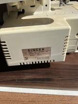 SINGER K831 かがりーな31 フ ロックミシン フットペダル付き 中古 _画像4