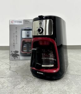 KCK198 新品未使用　アイリスオーヤマ IAC-A600 全自動コーヒーメーカー 1〜4杯用　IRIS コーヒー 2018年製
