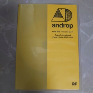 DVD androp LIVE DVDone and zero @Tokyo International Forum Hall A 2013.03.30 中古品1399