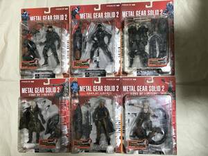 【未開封】マクファーレントイズ メタルギアソリッド2 全6体セット フィギュア McFARLANE TOYS Metal Gear Solid 2