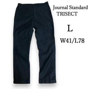 Journal Standard TRISECT　チノパン　コットンパンツ　ネイビー　スラックス　L　メンズ　スリム　ジャーナルスタンダードトライセクト