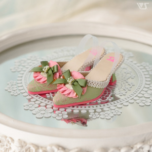 【新品未開封】ボークス Volks SD Rococo Olive Greenミュール Shoes BOUTIQUE SDサイズ DD 1/3 ドール用靴 シューズ