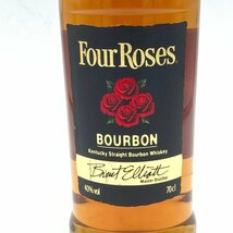 フォアローゼス ブラックラベル 700ml 40% Four Roses【C3】_画像4