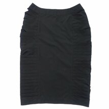 1円スタート★美品◆イッセイミヤケ スカート サイドプリーツ サンプル品 レディース 黒 ISSEY MIYAKE【AFB6】_画像1