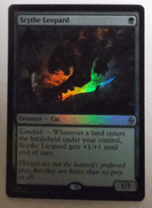 ＭTG英語/foil/Scythe Leopard(鎌豹)/戦乱のゼンディカー/アンコモン