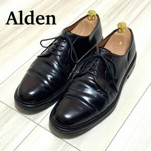 ★Alden オールデン ALDEN 990 コードバン 革靴 ビジネスシューズ プレーントゥ 27.5cm★
