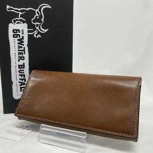 ☆★【箱付き】COACH　コーチ　長財布　ボックスド ブレスト ポケット ウォレット ウォーター バッファロー レザー　ブラウン★☆