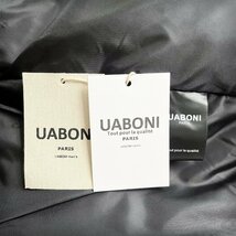 個性EU製＆定価8万◆UABONI*Paris*ダウンジャケット*ユアボニ*パリ発◆ダックダウン90％ 肉厚 防寒防風 総柄 豪華毛皮ファー L/48サイズ_画像10