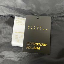 定価8万★christian milada・ミラノ発・ダウンベスト★ダックダウン90％ 防風 防寒 英字 刺 シンプル トレンド 男女兼用 L/48サイズ_画像10