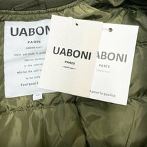 ★★個性EU製＆定価11万◆UABONI*Paris*ダウンジャケット*ユアボニ*パリ発◆ダックダウン90％ 高級刺繍 防寒 MA-1 フライトジャケット L/48_画像9