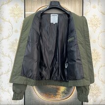 最高級EU製＆定価12万◆UABONI*Paris*ダウンジャケット*ユアボニ*パリ発◆ダックダウン90% 防寒 肉厚 個性 ボア フライトジャケット L/48_画像3