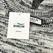 個性 ヨーロッパ製※定価5万◆ブルガリア発※RISELIN セーター ニット 高品質ウール混 防寒 ケーブル編み 総柄 クルーネック 秋冬 M/46_画像9