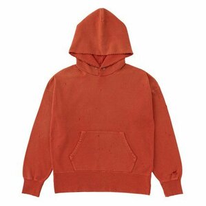 新品同様 VISVIM ビズビム 23SS COURT HOODIE P.O CRASH ヴィンテージ加工 泥染加工 フーディー パーカー 中村ヒロキ 0123105010019 size3