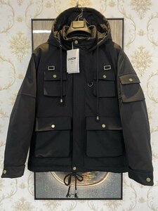 一枚限定EU製＆定価12万◆UABONI*Paris*ダウンジャケット*ユアボニ*パリ発◆グースダウン80％ 暖かい 防風 フード付き 無地 日常 M/46