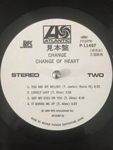 極美盤 帯付き 見本盤 白ラベル Change Change Of Heart インサート完備 promo white label rare groove funk sweet soul disco_画像6