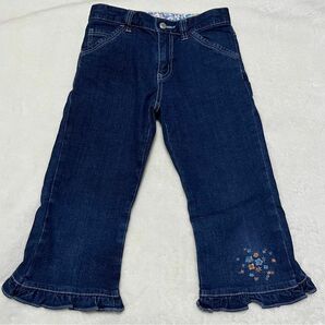 定価3500円以上　現在未製造　お花　デニム　パンツ レア　フラワー　ジーンズ デニムパンツ　ユニクロ　ブランド　即日発送