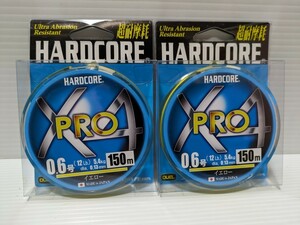 83 DUEL (デュエル) HARDCORE (ハードコア) PEライン 0.6号 HARDCORE X4 PRO 150m 0.6号 イエロー 同梱包できる商品のみ同梱包可能です