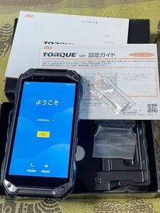 SIMフリー au 京セラ TORQUE G04 KYV46 ブラック【SIMロック解除済】訳あり パネル浮き P4