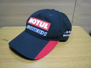 ニッサン　MOTUL AUTECH　NISUMO　モチュール　オーテック　ニスモ　レーシングキャップ　帽子　フリーサイズ