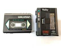 【335/336】SONY ソニー WALKMAN カセットウォークマン WM-55 TOSHIBA Walky KT-RS1_画像1