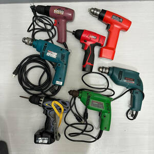 ＃632B【現状保管品】マキタ 日立 リョービ 電動 ドリル インパクト ドライバー EARTH MAN LW makita HITACHI RYOBI 工具 充電器 ケース