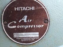 HITACHI BEBICON 日立 のコンプレッサー エアコンプレッサー 2.2P-9.5VA6 三相200V 60Hz 2.2KW (動作確認済み)_画像2