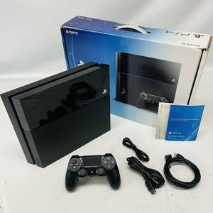 ☆1円〜☆ SONY ソニー PS4 500GB 本体 CUH-1000A FW11.00 デュアルショック4 箱付き セット ジェットブラック PlayStation4 プレステ4 ⑭