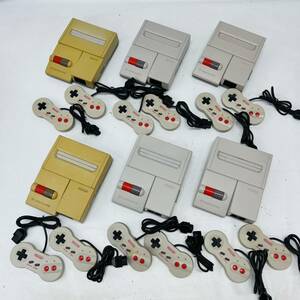 ☆1円～☆ Nintendo ニューファミコン AV仕様 NEWファミコン 本体 コントローラー まとめて 6台 セット 任天堂 ファミリーコンピューター