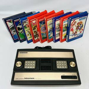 ☆希少・1円〜☆ BANDAI バンダイ Intellivision 本体 インテレビジョン ゲームカートリッジ ソフト まとめて 9本 セット レトロゲーム