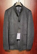 最高峰*定価25万◆イタリア*ローマ発*ROBERT CAVANI/ロベルトカバーニ*最上級バージン‐ウール・100% virgin wool・紳士ジャケット*46/M灰_画像4