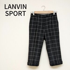 LANVIN SPORT　ツイードチェック柄パンツ　36　ゴルフウェア GOLF