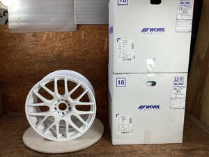 【送料無料】WORK エモーション M8R 18インチ 8.5J 5/114.3+45 WHT(ホワイト) 新品4本セット ◆お買い得◆GRヤリス クラウン GS WRX 等