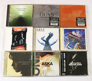 【CHAGE&ASKA／飛鳥涼】CD 9タイトル『Yin&Yang』『GUYS』『RED HILL』『黄昏の騎士』『TREE』『SCENE II』『NEVER END』他 USED 