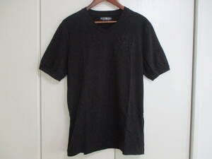 HYDROGEN ハイドロゲン　刺フロントスカル半袖Tシャツ L 　正規品　美品　黒
