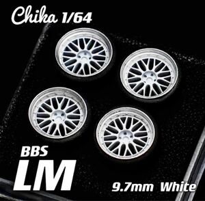 1/64 ホイール BBS LM ホワイト　9.7mm