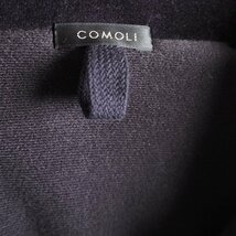 M0672P　▼COMOLI コモリ▼　22AW ベロアジャージ トラックジャケット ネイビー 3/L オーバーサイズ W03-05009 ブルゾン 紺 秋冬 rb mks_画像7