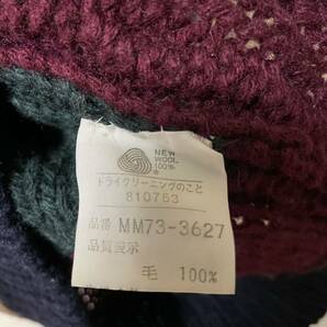 McGREGOR マックレガー ヴィンテージ ビンテージ ニット セーター 古着 wool 100% メンズ Mの画像7