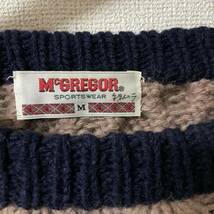McGREGOR マックレガー　ヴィンテージ　ビンテージ　ニット セーター 古着　wool 100% メンズ　M_画像5