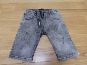 C②◇DIESEL KIDS 12Y ジョグジーンズハーフパンツ ジュニア ストレッチデニムパンツ キッズ ディーゼル アウトレット◇1円スタート◇