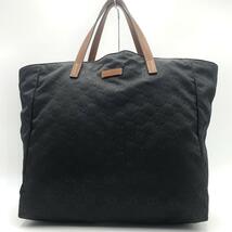 1円●美品●GUCCI グッチ メンズ トートバッグ ビジネスバッグ GG柄 A4 書類 ハンドバッグ レディース 肩掛け ワンショルダー ナイロン_画像2