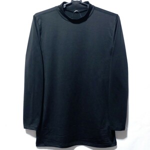 特価/未使用【サイズ=4L(3XL)】メンズ/ハイネック/インナーシャツ/ストレッチ/裏起毛/保温/吸水速乾/胸囲=110～118cm/black