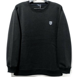 特価/未使用【サイズ=LL(XL)】ARNOLD PALMER/アーノルドパーマー/メンズ/裏起毛/スウェット/トレーナー/胸囲=104～112cm/black②