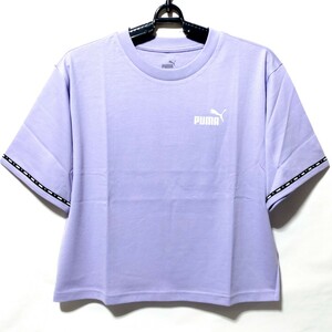 特価/未使用【サイズ=М】puma/プーマ/レディス/ショート丈/半袖/Tシャツ/胸囲=81～85cm/lavender