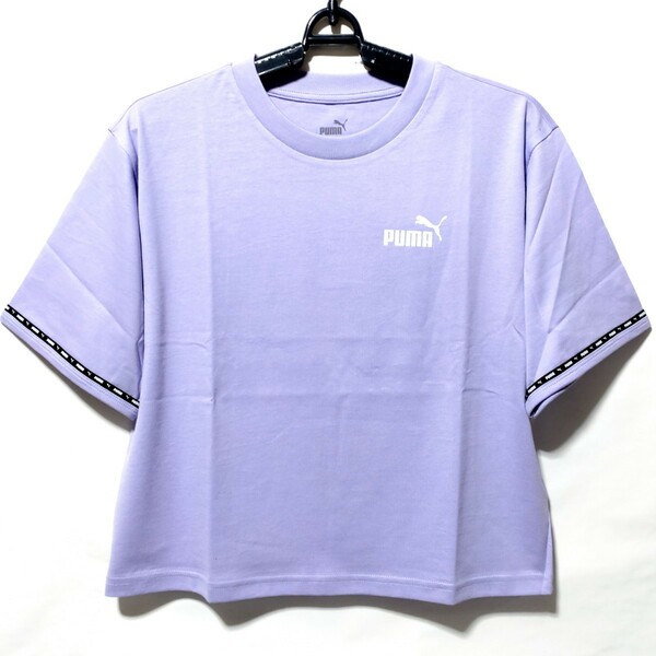 特価/未使用【サイズ=М】puma/プーマ/レディス/ショート丈/半袖/Tシャツ/胸囲=81～85cm/lavender