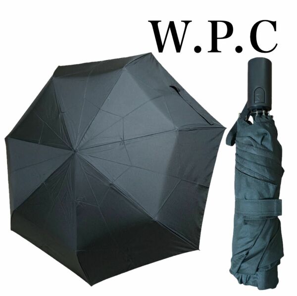 【美品】Wpc. ダブルピーシー 自動開閉 折りたたみ傘 日傘 雨傘 7本骨