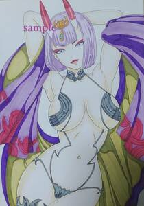 Art hand Auction Illustrations incluses OK Fate / Grand Order Shuten Doji Assassin / Doujin Illustration dessinée à la main Fan Art Fan Art Fate Grand Order, des bandes dessinées, produits d'anime, illustration dessinée à la main