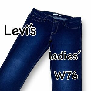Levi*s Levi's 711 SKINNY W29 талия 78cm L размер стрейч . синий used обработка женский джинсы Denim M2011