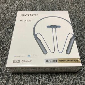 ワイヤレスノイズキャンセリングステレオヘッドセット WI-C600N（L）ブルー/未開封